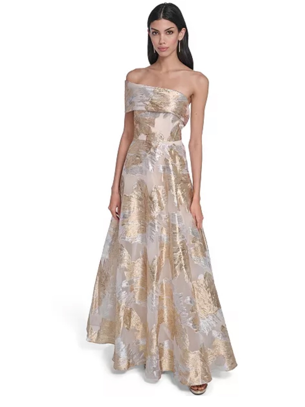 Eliza J Women's One-Shoulder Ball Gown 8P NWT